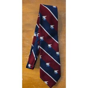 RARE American revolution Bicentennial Tie 1976 Red‎ & Blue